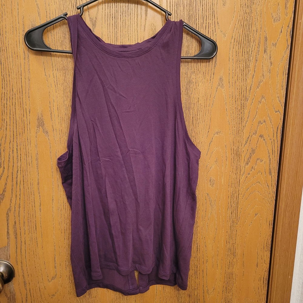 Elegant Purple Sleeveless Tank Top
